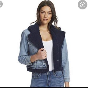 Ella moss mix material jean jacket.  Small